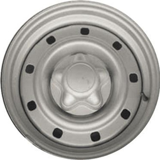 Replikaz® - 9-Hole Painted Silver 16x7 Steel Factory Wheel - Remanufactured