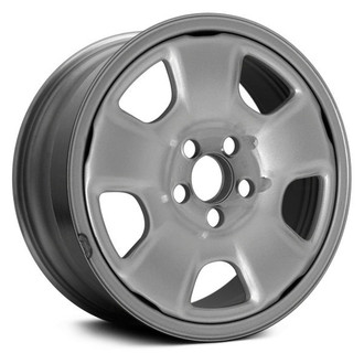 5-Spoke Silver 15x6 Steel Factory Wheel - Factory Take Off