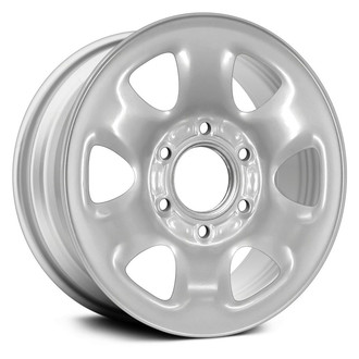 7 I-Spoke Silver 15x7 Steel Factory Wheel - Factory Take Off