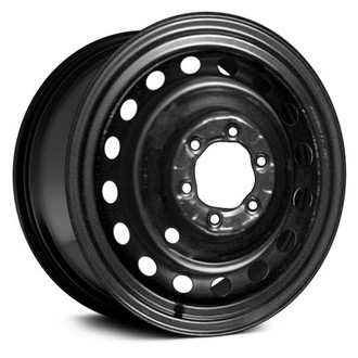 Replikaz® - 16-Hole Painted Black 17x7 Steel Factory Wheel - Factory Take Off