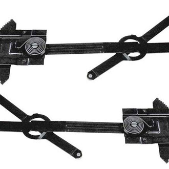 RESTOPARTS® - Front Driver and Passenger Side Manual Window Regulator Set