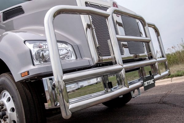 ♡xxx Retrac Mirrors® 205517 - ProTec™ Polished 25° Bend Grille
