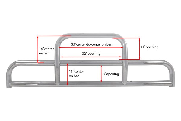 Retrac Mirrors® 206510 - Tuff Guard II™ Polished Grille