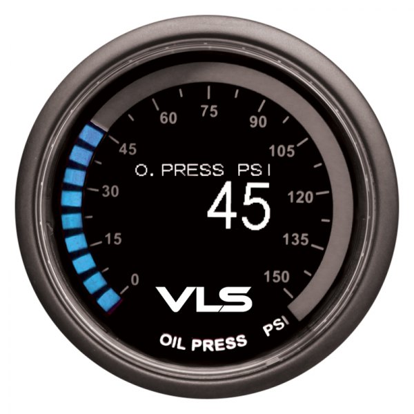 Revel® - VLS™ 2-1/16" Digital OLED Oil Pressure Gauge, 150 PSI