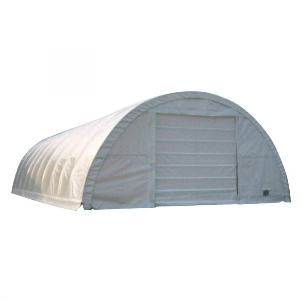 Rhino Shelter® - Round Style 30' W x 40' L x 15' H White/White Shelter Main Cover
