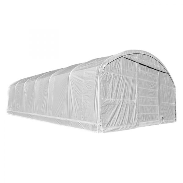 Rhino Shelter® - Round Style 40' W x 60' L x 18' H White/White Shelter Main Cover