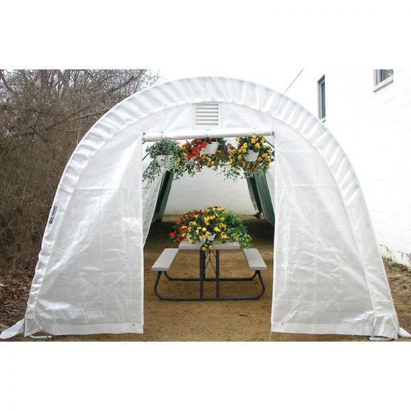 Rhino Shelter® - Round Style 12' W x 20' L x 8' H Instant Greenhouse
