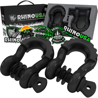 Rhino USA® - 3/4" D-Ring Shackle Set