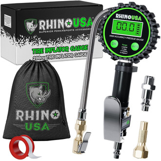 Rhino USA® - Tire Inflator Gauge