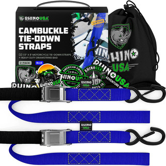 Rhino USA® - 1.5" x 8' Cambuckle Tie-Down Straps