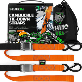 Rhino USA® - 1.5" x 8' Cambuckle Tie-Down Straps