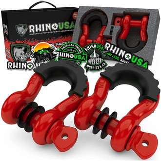 Rhino USA® - 3/4" D-Ring Shackle Set
