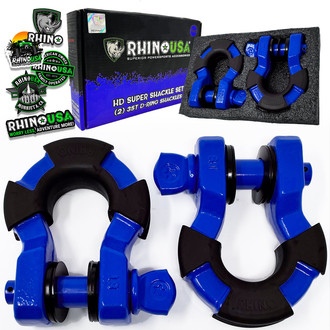 Rhino USA® - 8-Ton Super Shackles with Isolators