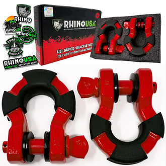 Rhino USA® - 8-Ton Super Shackles with Isolators