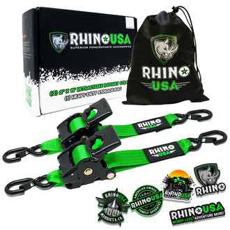Rhino USA® - Retractable Ratchet Straps