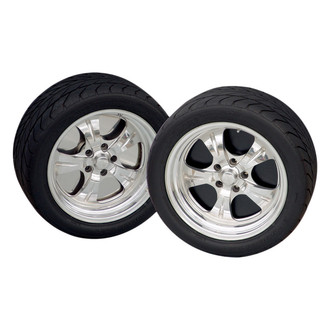 RideTech® - Silver Polished 5 Lugs Brake Dust Shield Wheel Plate