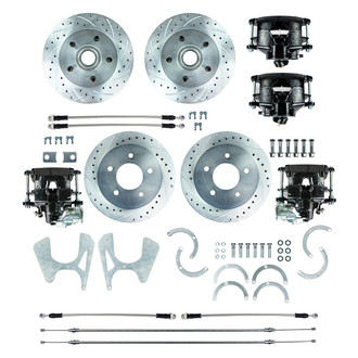The Right Stuff® - Drum-to-Disc Drilled and Slotted Brake Conversion Kit