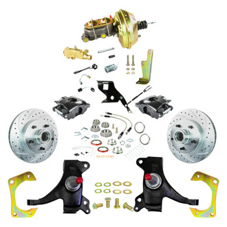 The Right Stuff® - Drum-to-Disc Drilled and Slotted Street Brake Conversion Kit