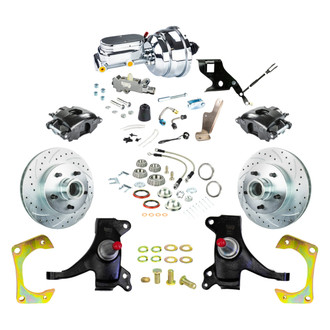 The Right Stuff® - Drum-to-Disc Drilled and Slotted Street Brake Conversion Kit