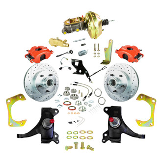 The Right Stuff® - Drum-to-Disc Drilled and Slotted Street Brake Conversion Kit