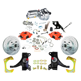 The Right Stuff® - Drum-to-Disc Drilled and Slotted Street Brake Conversion Kit