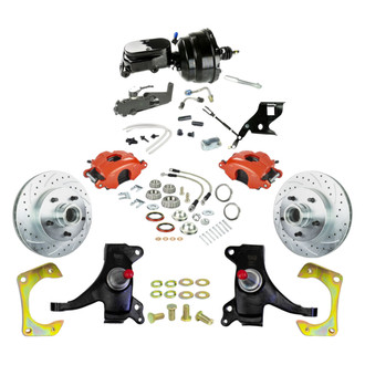 The Right Stuff® - Drum-to-Disc Drilled and Slotted Street Brake Conversion Kit