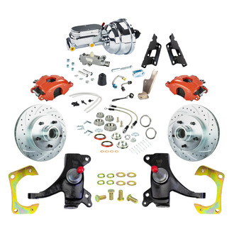 The Right Stuff® - Drum-to-Disc Drilled and Slotted Street Brake Conversion Kit