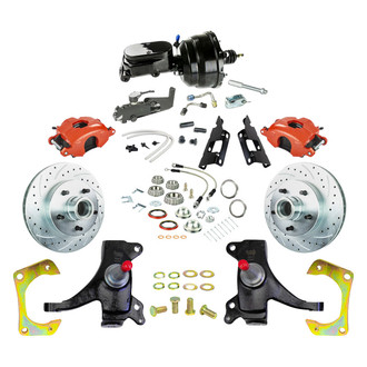 The Right Stuff® - Drum-to-Disc Drilled and Slotted Street Brake Conversion Kit