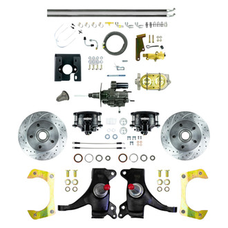 The Right Stuff® - Drum-to-Disc Drilled and Slotted Street Brake Conversion Kit