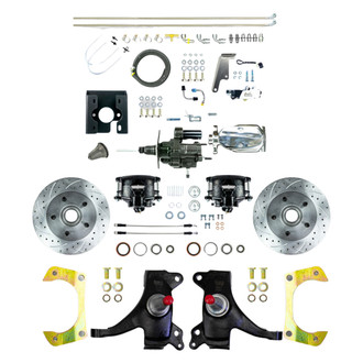 The Right Stuff® - Drum-to-Disc Drilled and Slotted Street Brake Conversion Kit