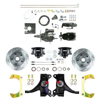 The Right Stuff® - Drum-to-Disc Drilled and Slotted Street Brake Conversion Kit