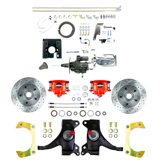 The Right Stuff® - Drum-to-Disc Drilled and Slotted Street Brake Conversion Kit