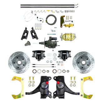 The Right Stuff® - Drum-to-Disc Drilled and Slotted Street Brake Conversion Kit