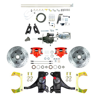 The Right Stuff® - Drum-to-Disc Drilled and Slotted Street Brake Conversion Kit