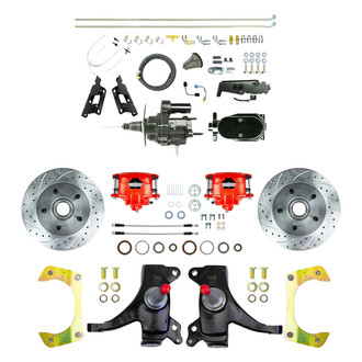The Right Stuff® - Drum-to-Disc Drilled and Slotted Street Brake Conversion Kit