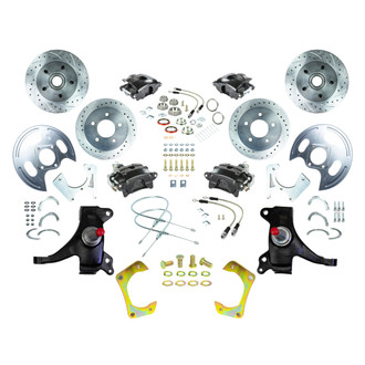 The Right Stuff® - Drum-to-Disc Drilled and Slotted Street Brake Conversion Kit
