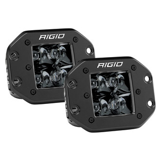 Rigid Industries® - D-Series Pro Midnight Edition Flush Mount 3"x3" LED Lights