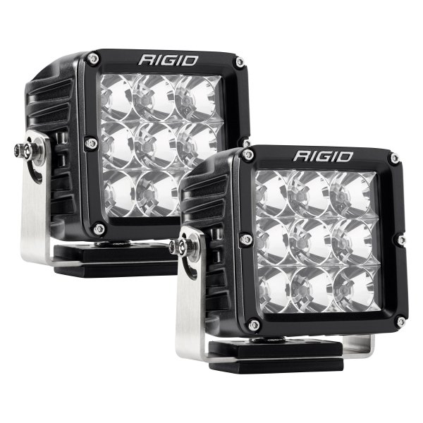 Rigid Industries® - D-XL Series Pro 4"x4" 2x69W Flood Beam LED Lights