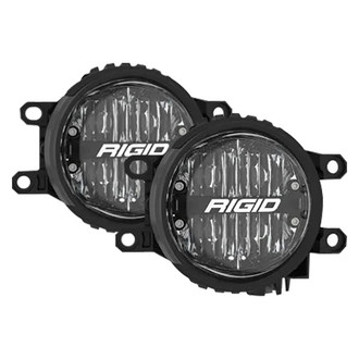 Rigid Industries® - Fog Light Location 360-Series SAE Flush Mount 4" 2x40W Round Flood Beam LED Light Kit