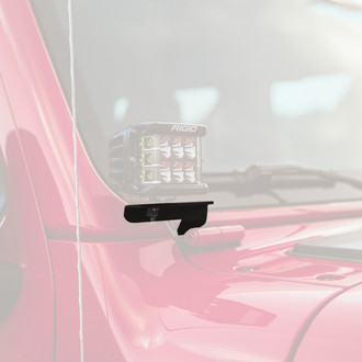 Rigid Industries® - A-Pillar Mounts for Two D-Series, Two D-SS, Two SR-M, Two Ignites Lights