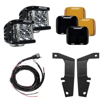 Rigid Industries® - A-Pillar D-SS Series 3"x4" 2x54W Flood Beam LED Light Kit