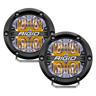 Rigid Industries® - A-Pillar Mounted 360-Series 4" Flood Beam LED Light Kit