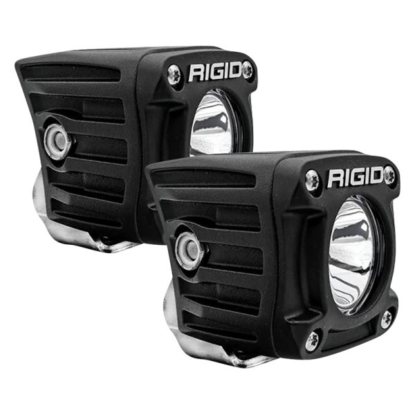 Rigid Industries® - Revolve Series 2.3" 2x22W Cube Broad Spot Beam LED Lights, with Amber Backlight