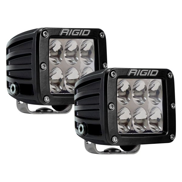 Rigid Industries® - D-Series 3"x3" 2x34.5W Driving Beam Amber LED Lights