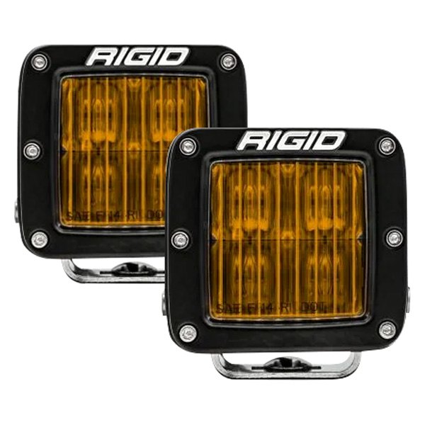 Rigid Industries® - D-Series Pro SAE 3.2" 2x40W Cube Fog Beam Amber LED Lights