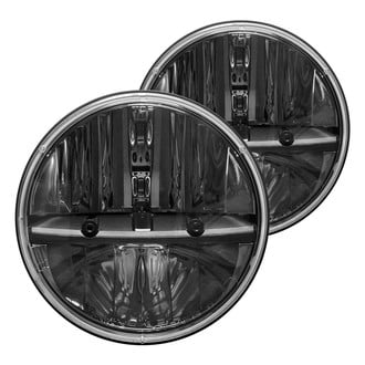 Rigid Industries® - 7" Round Black LED Headlights (H6024)