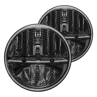 Rigid Industries® - 7" Round Black LED Headlights (H6024)
