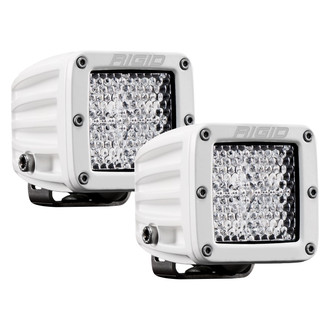 Rigid Industries® - D-Series Pro 3" 2x30W White Housing Diffused Beam LED Lights