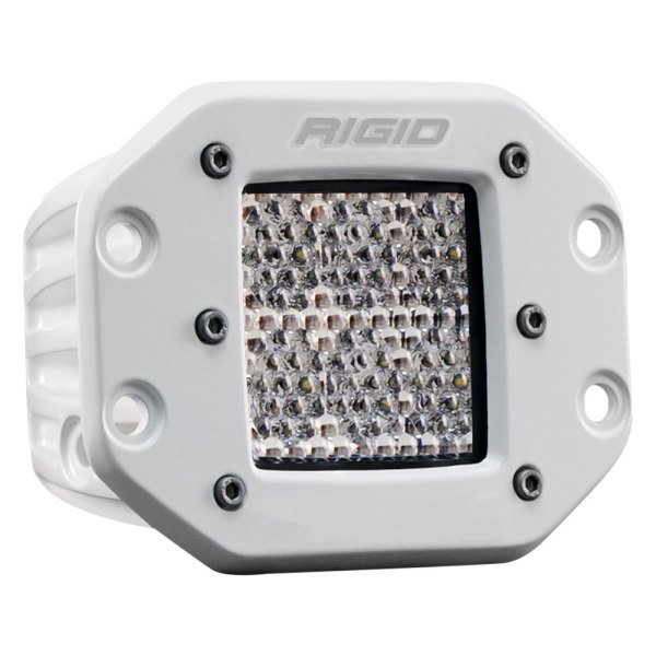 Rigid Industries® - D-Series Pro Flush Mount 3"x3" 30W White Housing Flood/Diffused Beam LED Light
