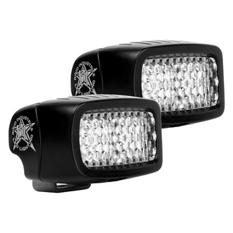 Rigid Industries® - SR-M Series 2x6" Black Surface Mount Diffused LED Backup Light Kit